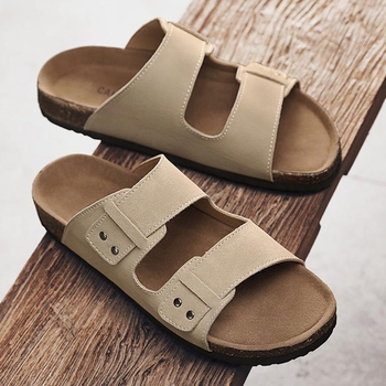 Sandale de plajă casual Gt-02 Birkenstock din plută, retro, cele mai simple, pentru bărbați, de vară
