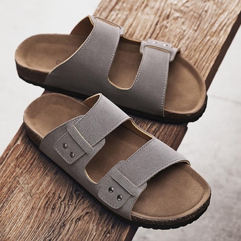 Sandale de plajă casual Gt-02 Birkenstock din plută, retro, cele mai simple, pentru bărbați, de vară