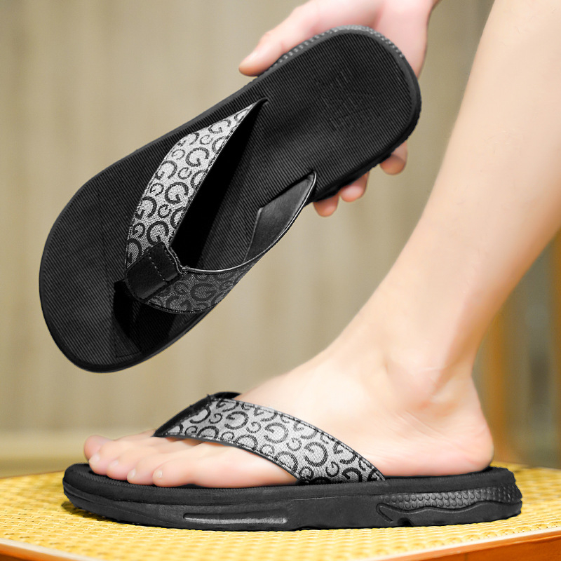 Moderne muške papuče za vanjsku upotrebu, luksuzne japanke preko granice, neklizajuće sandale s remenčićima, muške sandale za plažu