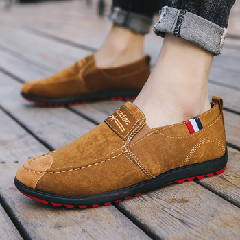 Four Seasons karstie audekla apavi vīriešu apavi slinki apavi vīriešu ikdienas vienkrāsaini pēdas uzvelkamie apavi ar mīkstu apakšu autosporta apavi vairumtirdzniecībā