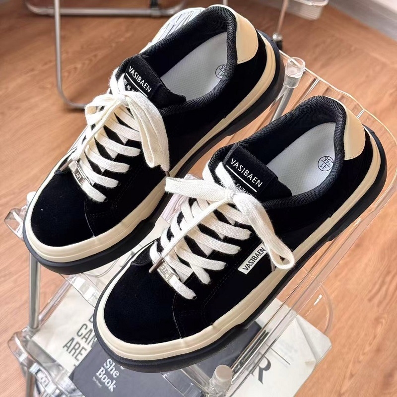 Amerikai retro férfi cipők, divatos, lélegző, alacsony szárú vászoncipők, sokoldalú, hongkongi stílusú, vastag talpú, magasságnövelő tornacipők 5112