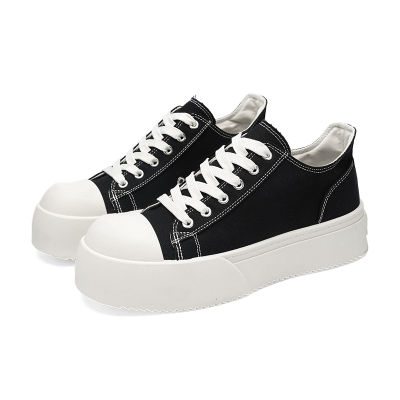 Ανδρικά Παπούτσια από Καμβά CrossBorder Μεγάλο Μέγεθος Νέα Ανδρικά Casual Παπούτσια Μόδα Νεανικά Μοντέρνα Αθλητικά Παπούτσια με Χοντρή Σόλα Παπούτσια με Μεγάλα Δάχτυλα