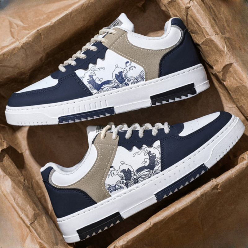 Plus Size Cipők 2025 Nyári Bőr Férfi Trendi Cipők Diák Vászon Cipők Sokoldalú Alkalmi Cipők Lapos Cipők Férfi Tornacipők