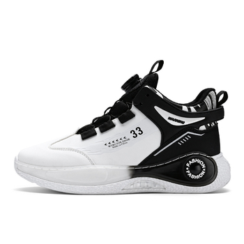 Νέα ανοιξιάτικα ψηλοτάκουνα αθλητικά παπούτσια για άνδρες σε κορεατικό στιλ, casual, με χοντρή σόλα, μοντέρνα παπούτσια για μπαμπά, σε λευκό χρώμα, μοντέρνα παπούτσια για τρέξιμο.