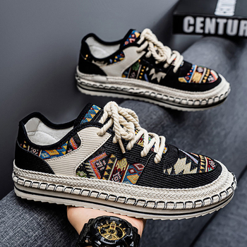Ανδρικά Υφασμάτινα Παπούτσια Old Beijing Shoes Ανδρικά Καλοκαιρινά Αναπνεύσιμοι, Καθημερινοί, Αδιάβροχοι Ψαράδες για Τεμπέληδες και Οδήγηση, Slip-on, Ανδρικά Παπούτσια Ψαράδων