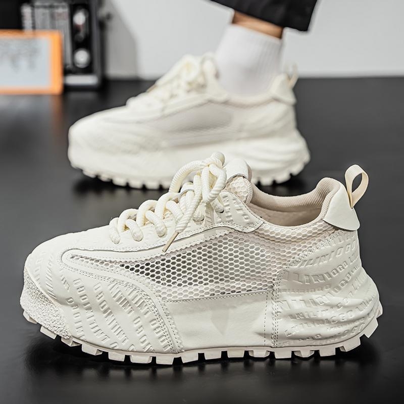 Pantofi de damă în stil european, vara, noi, respirabil, cu talpă groasă, ușor, de lux, casual, pentru bărbați, pantofi la modă pentru celebrități de internet