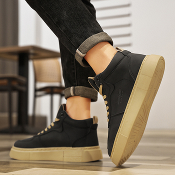 Ανδρικά Παπούτσια Νέα Άφιξη All-Match Μοντέρνα Casual Sneaker Εφηβικά Παπούτσια Mid-Top Φοιτητικά Μοντέρνα Παπούτσια Martin Boots Ανδρικά