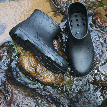 Παπούτσια βροχής ενηλίκων Platinum Laisiya, παπούτσια φαγητού, μοντέρνα εξωτερικά, ανθεκτικά στη φθορά, αδιάβροχα, αντιολισθητικά, μεσαία, παπούτσια βροχής για νερό 663