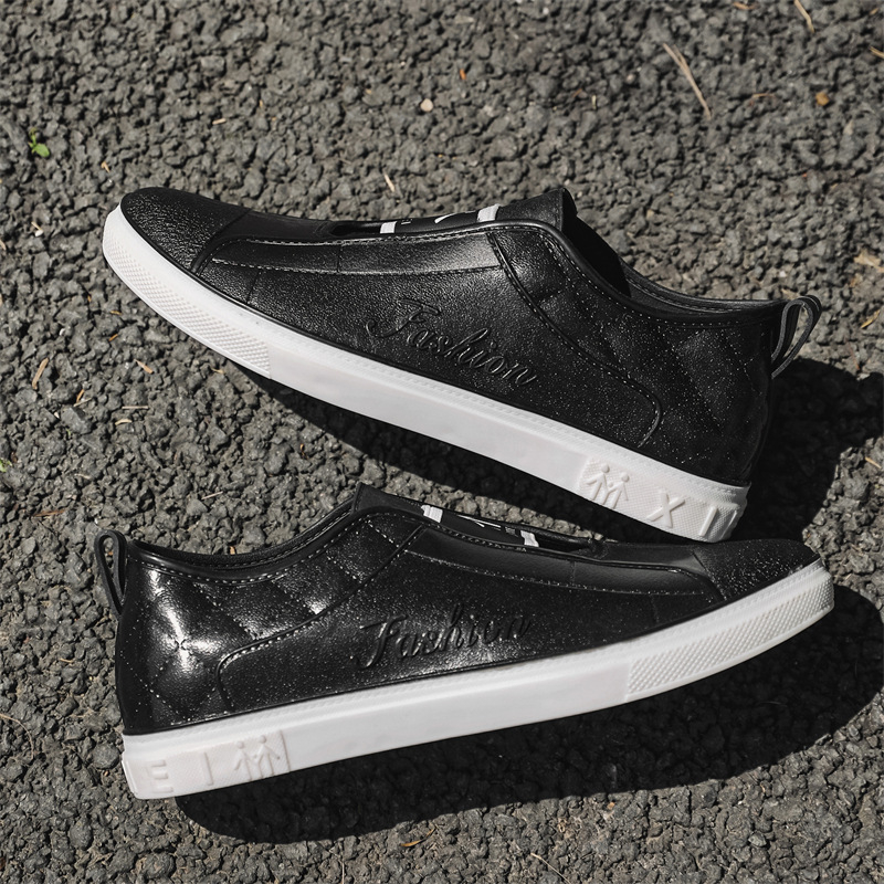 Koreai stílusú, alacsony szárú, tavaszi és őszi vízálló cipők, kültéri esőcsizmák, sekély szájú gázlócipők, csúszásmentes, egylábas férfi szakácscipők