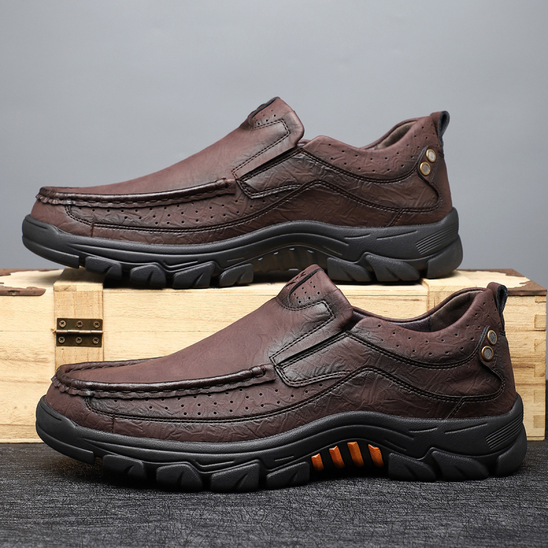 Nauji vyriški batai, žemo pado, verslo laisvalaikio, odiniai batai, pavasario ir rudens lauko sportiniai batai, madingi alpinizmo batai