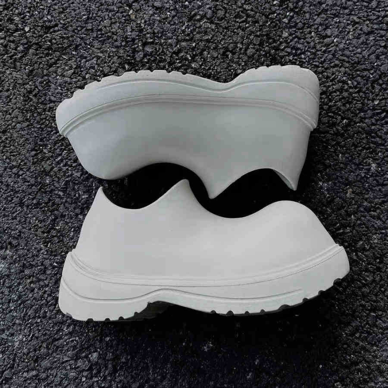 Megkülönböztető bohóccipők, férfi divatos, vastag talpú, egypedálos, alkalmi, csúszásgátló, esőálló, olajálló, gyorsan száradó szakácscipők