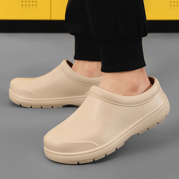 Παπούτσια σεφ ανδρικά αντιολισθητικά παπούτσια νοσοκόμας για την κουζίνα, ανοιξιάτικα και φθινοπωρινά, γυναικεία ανθεκτικά στη φθορά, αδιάβροχα, αδιάβροχα, παπούτσια εργασίας με ένα πεντάλ