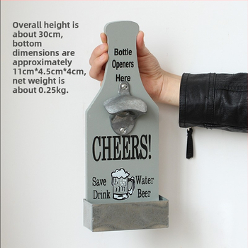 Παλιό εστιατόριο ψητό ψάρι κατάστημα μπύρα ανοιχτήρι μπουκαλιών δημιουργικό κουτί αποθήκευσης μπαρ εστιατόριο διακόσμηση ανοιχτήρι μπουκαλιών στολίδια τοίχου