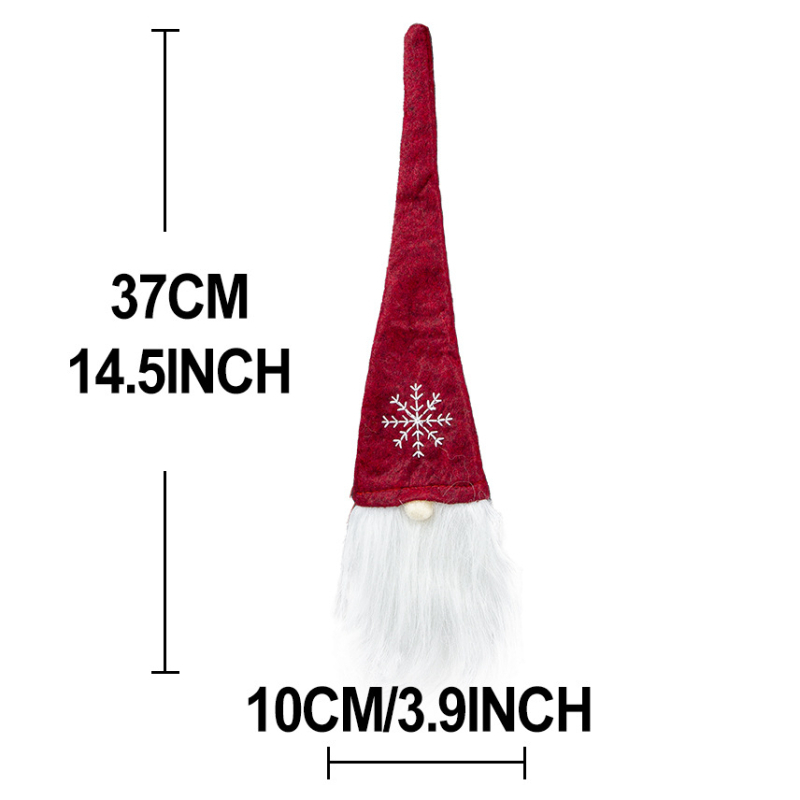 Χριστουγεννιάτικες διακοσμήσεις Cross Border, σετ σαμπάνιας για διακοπές, σετ κρασιού Nordic Santa Claus, δημιουργικό βελούδινο κάλυμμα κρασιού