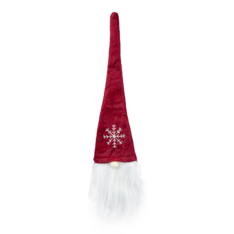 Χριστουγεννιάτικες διακοσμήσεις Cross Border, σετ σαμπάνιας για διακοπές, σετ κρασιού Nordic Santa Claus, δημιουργικό βελούδινο κάλυμμα κρασιού