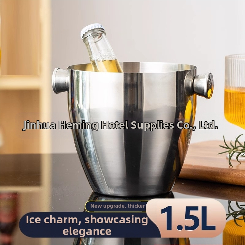 кофа за лед от неръждаема стомана кофа за шампанско ледена бира кофа за лед KTV бар изолация кофа за лед кофа за лед