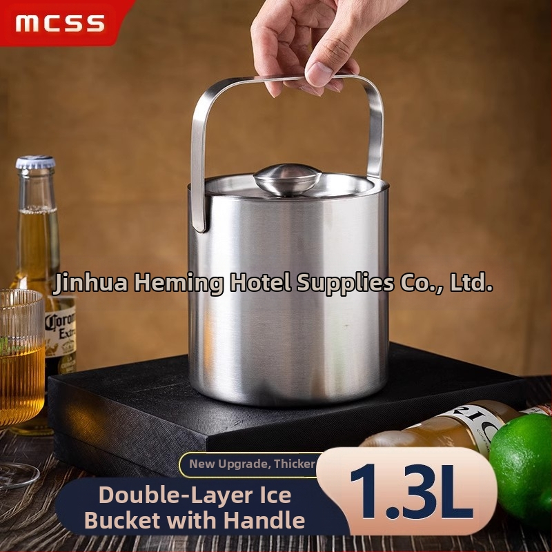 кофа за лед от неръждаема стомана кофа за шампанско ледена бира кофа за лед KTV бар изолация кофа за лед кофа за лед