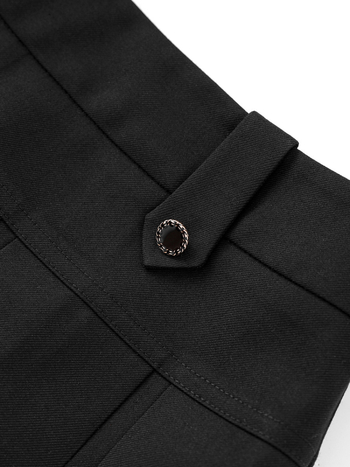 2431501-τρισδιάστατη πλισέ casual ψηλόμεση φούστα σε σχήμα Α, γυναικεία, φθινοπωρινή και χειμερινή απόχρωση