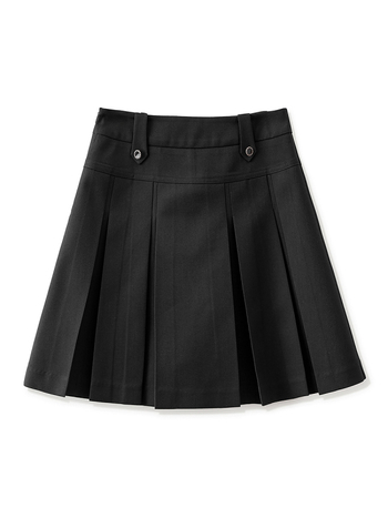 2431501-τρισδιάστατη πλισέ casual ψηλόμεση φούστα σε σχήμα Α, γυναικεία, φθινοπωρινή και χειμερινή απόχρωση