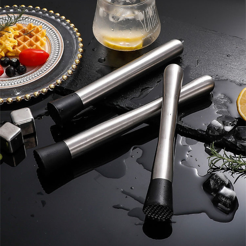 Băț de tasare, băț de zdrobire a gheții, bătut manual, ciocan de lămâie, băț de presare a sucului, zdrobitor de zăpadă, cupă din oțel inoxidabil, ciocan de presare a fructelor, gheață