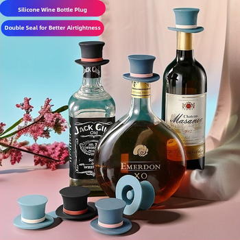 Piiriülene silikoonist maagiline kork pudelikork punase veini pudelikork veini pudelikork sulgemine värske pudelikorgi tehase otsemüük