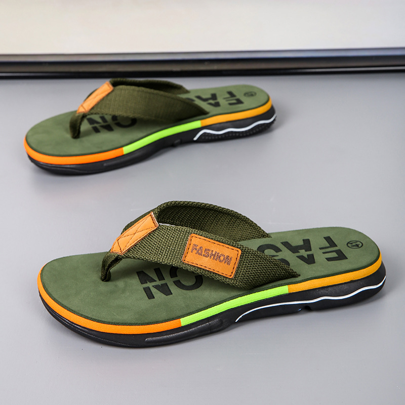 Prekogranične japanke, ljetne nove muške vanjske neklizajuće modne kućne papuče, muške lagane brzosušeće sandale za plažu