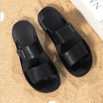 2025 Új Nyári Szandálok Férfi Csatos Alkalmi Tengerparti Cipők határokon Átnyúló Nagy Méretű Férfi Papucsok Dropshipping