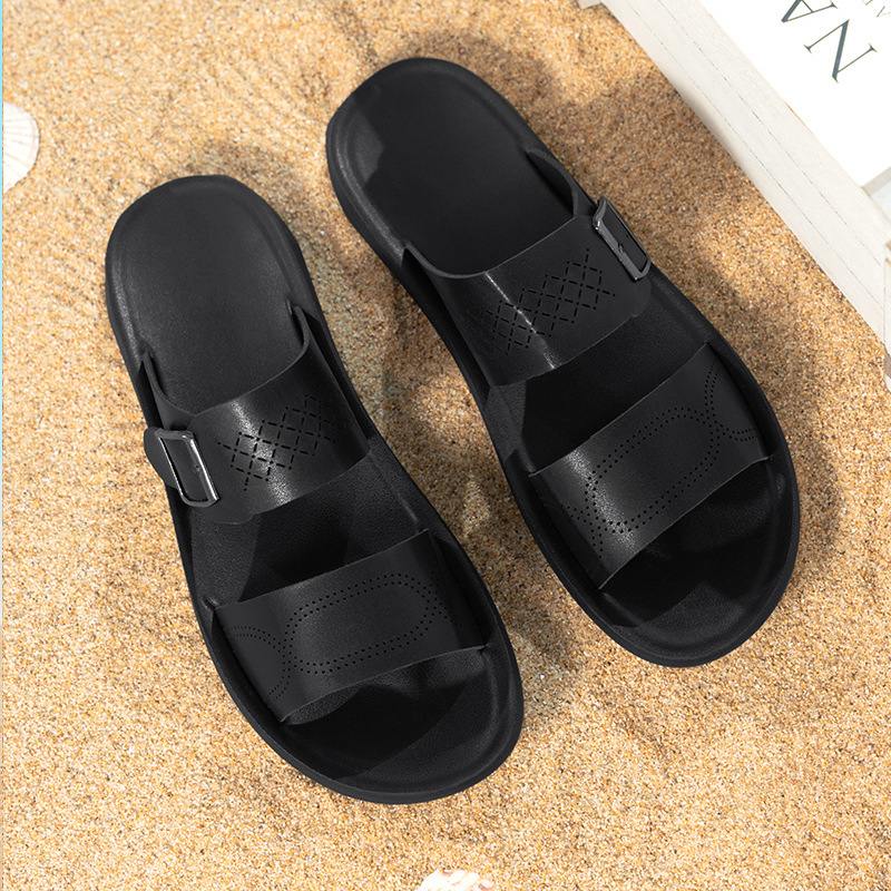 2025 Új Nyári Szandálok Férfi Csatos Alkalmi Tengerparti Cipők határokon Átnyúló Nagy Méretű Férfi Papucsok Dropshipping