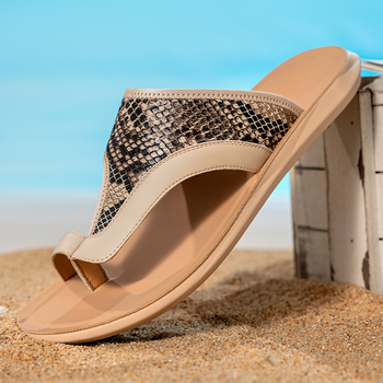 Férfi szandálok, új, nyári, lapos, csúszásgátló, bebújós, alkalmi, nagy méretű strandcipők, dropshippingre készen