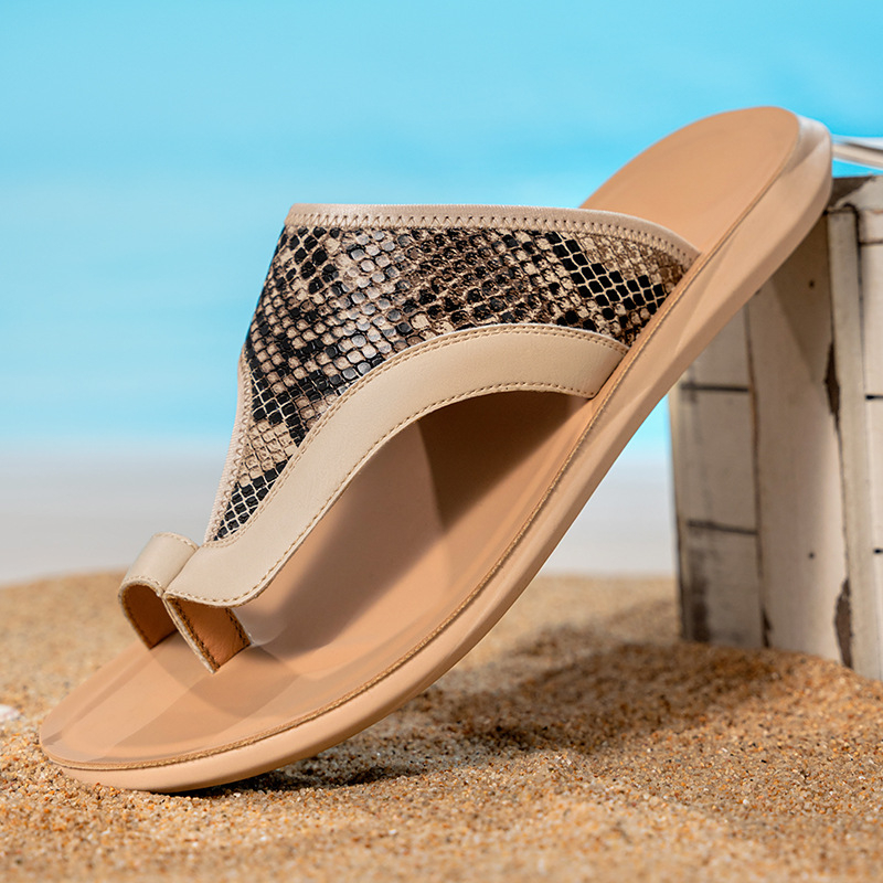 Férfi szandálok, új, nyári, lapos, csúszásgátló, bebújós, alkalmi, nagy méretű strandcipők, dropshippingre készen