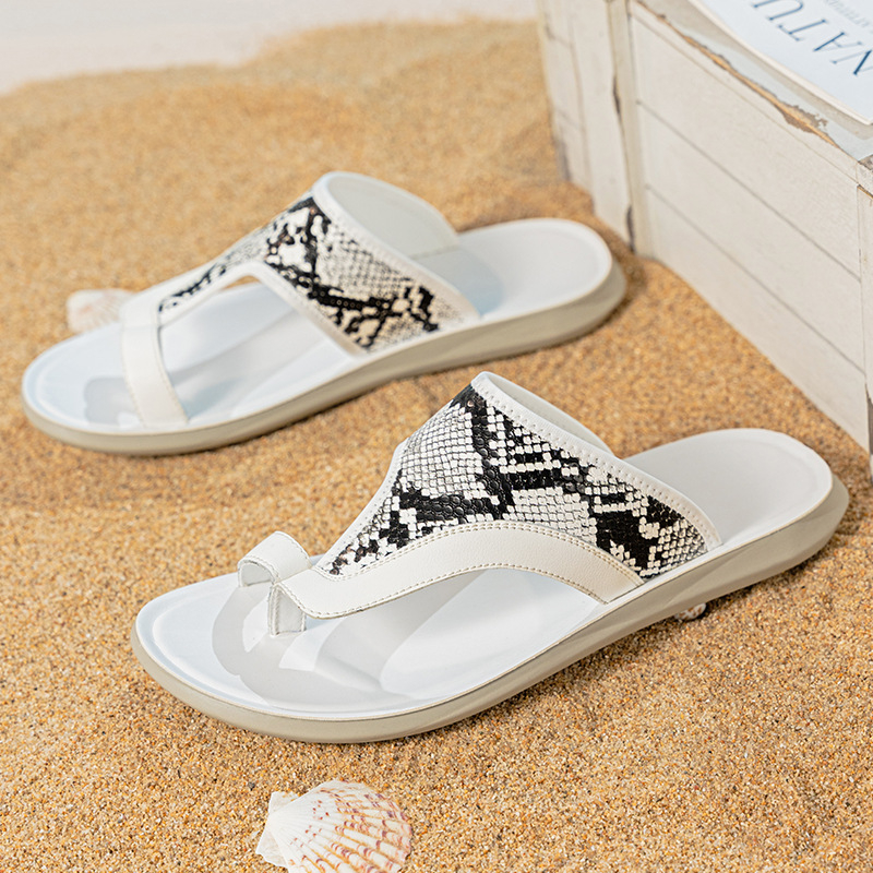 Férfi szandálok, új, nyári, lapos, csúszásgátló, bebújós, alkalmi, nagy méretű strandcipők, dropshippingre készen