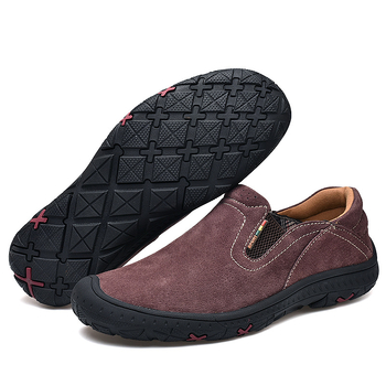 2022 Διασυνοριακά Ανδρικά Casual Παπούτσια Four Seasons από Ελαφρύ Δέρμα Χοίρου, Ελαφρύ, Μαλακό Κάτω μέρος, Πεζοπορίας, Αντιολισθητικά Δερμάτινα Παπούτσια Πεζοπορίας