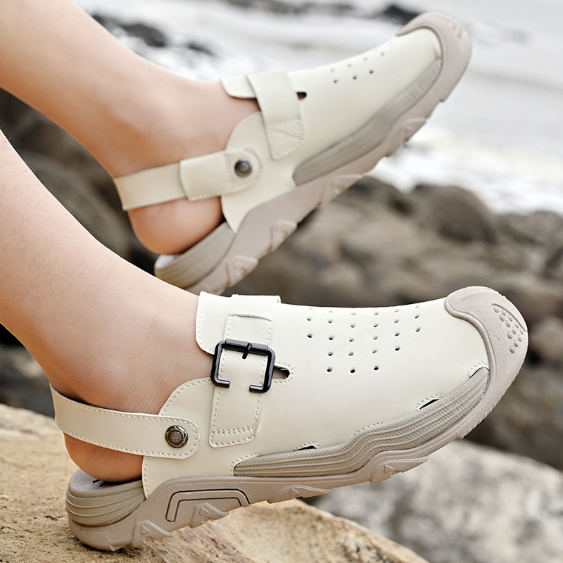 Sandale Birkenstock casual de mărime mare pentru bărbați, vară, cu două uzuri, papuci de plajă, sporturi în aer liber, sandale pentru drumeții și pantofi de urmărire a râului