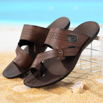 Nyári új férfi szandálok határokon átnyúló nagy méretű szandálok férfi puha talpú csúszásgátló alkalmi strandcipők dropshipping