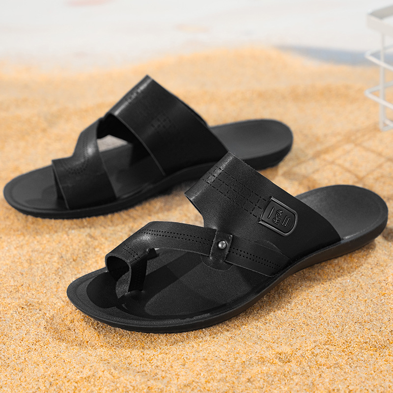 Nyári új férfi szandálok határokon átnyúló nagy méretű szandálok férfi puha talpú csúszásgátló alkalmi strandcipők dropshipping