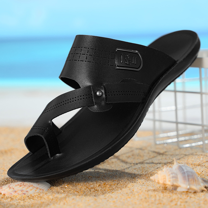 Nyári új férfi szandálok határokon átnyúló nagy méretű szandálok férfi puha talpú csúszásgátló alkalmi strandcipők dropshipping