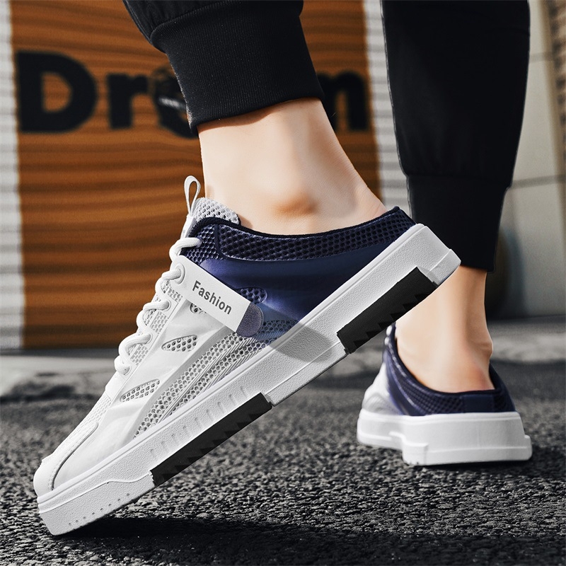 Meeste kingad Suvised uued vabaajajalatsid Moodsad hingavad pooltoestavad sussid Trendikad laisad kingad juustele