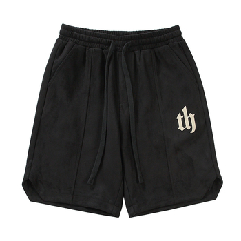 Σουέτ σορτς ανδρικό καλοκαιρινό λεπτό αμερικανικό high street fashion brand, χαλαρό αθλητικό casual κοντό παντελόνι