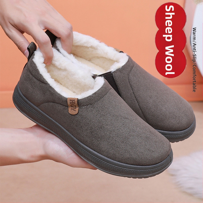 2024. aasta talve uued vanad Pekingi puuvillased kingad, fliisvoodriga lambavillast isakingad, libisemiskindlad töökingad, lumesaapad