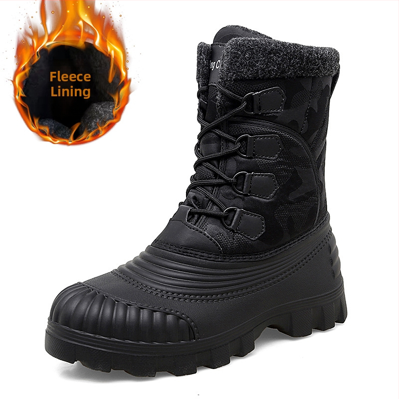 Vyriški aukšti, vilnos pamušalu dengti, šilti, storinti medvilniniai sniego batai, žieminiai Martino batai, vienetiniai, pristatymas už kelių dalių.