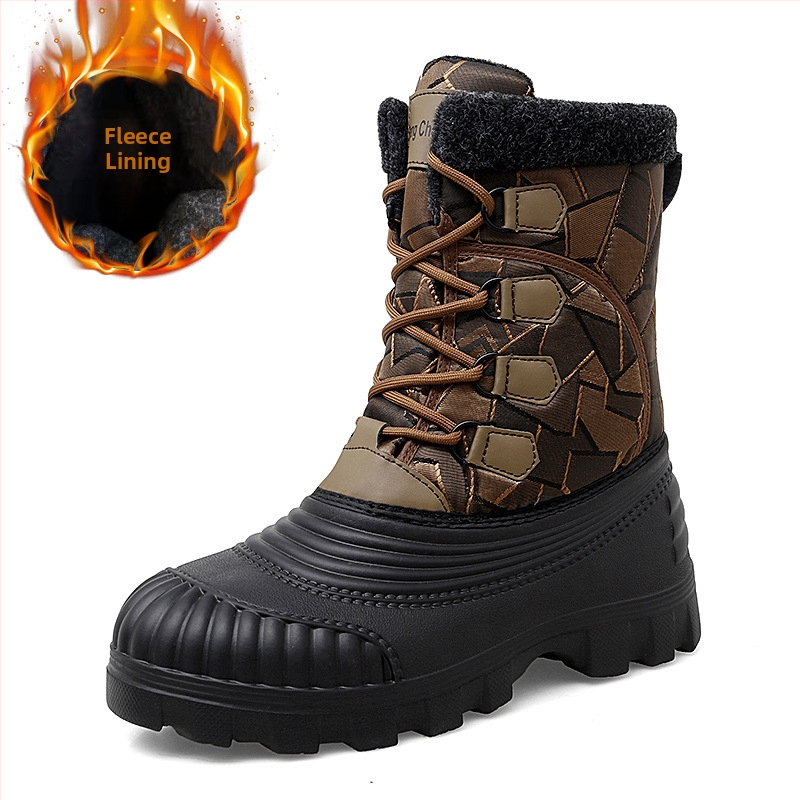 Vyriški aukšti, vilnos pamušalu dengti, šilti, storinti medvilniniai sniego batai, žieminiai Martino batai, vienetiniai, pristatymas už kelių dalių.