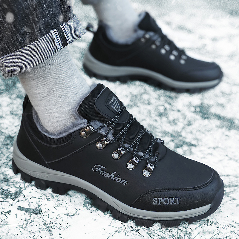 Határokon átnyúló robbanások őszi és téli plus size férfi cipők szabadtéri túracipők férfi alacsony szárú fűzős csúszásgátló kopásálló túracipő
