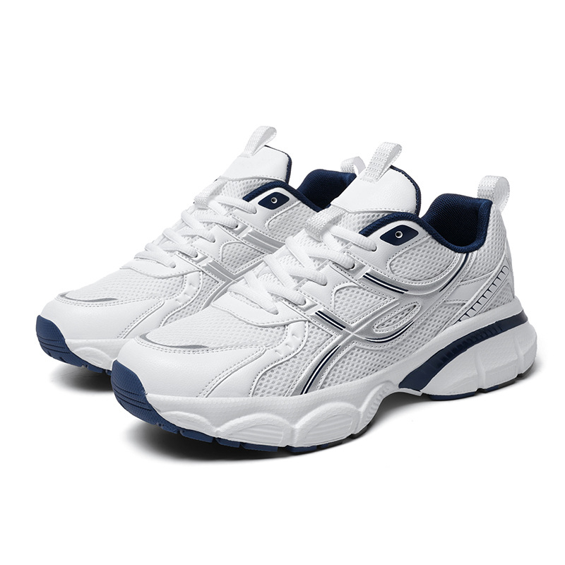 Dropshipping 2025 Pantofi noi pentru tătici în același stil pentru bărbați și femei, pantofi sport casual respirabili cu talpă groasă, pantofi retro cu șireturi la modă