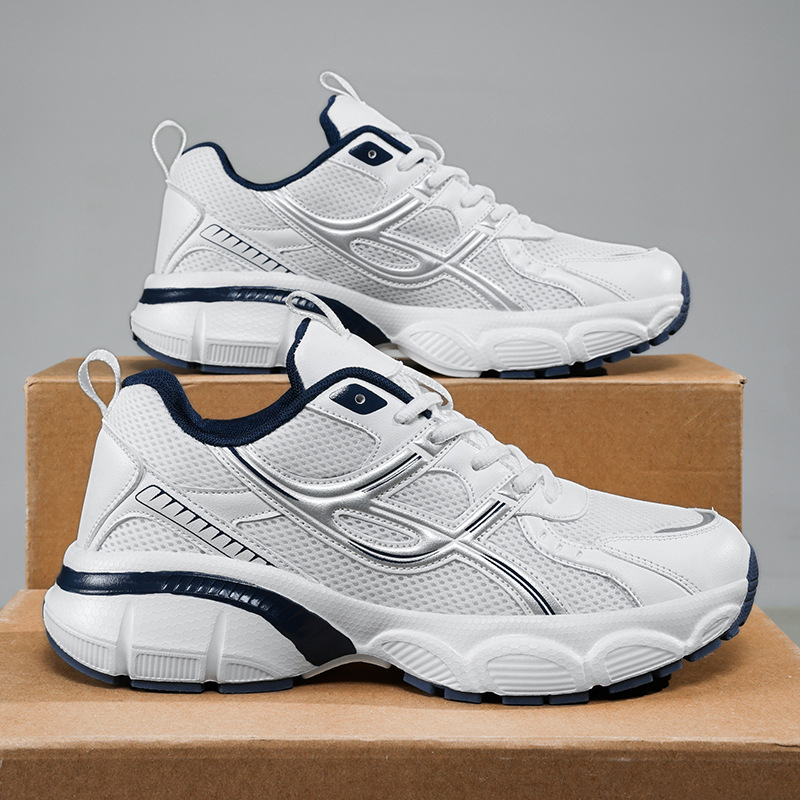 Dropshipping 2025 Pantofi noi pentru tătici în același stil pentru bărbați și femei, pantofi sport casual respirabili cu talpă groasă, pantofi retro cu șireturi la modă