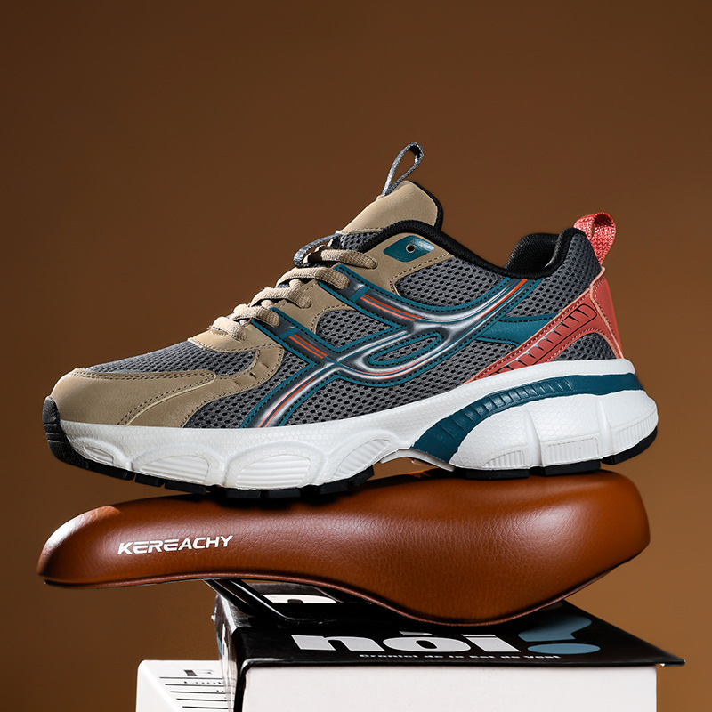 Dropshipping 2025 Pantofi noi pentru tătici în același stil pentru bărbați și femei, pantofi sport casual respirabili cu talpă groasă, pantofi retro cu șireturi la modă