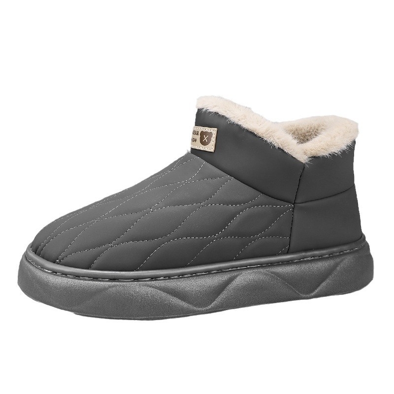 Pamučne cipele Muške zimske flisom podstavljene zadebljane tople muške vanjske snježne pamučne čizme za sjeveroistok, hladnootporne, modne cipele za kruh na sredini