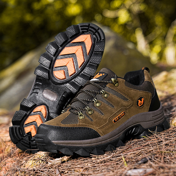 Pantofi sport pentru bărbați, pantofi sport casual, pantofi de drumeție, respirabili, cu talpă groasă, rezistenți la uzură, antiderapanți, impermeabili, de dimensiuni mari, pantofi din bumbac cu căptușeală din fleece