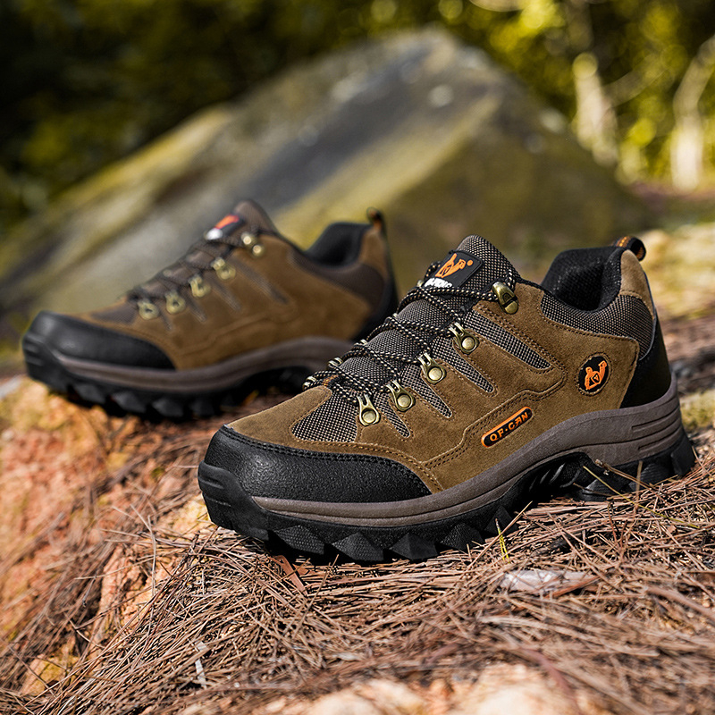 Pantofi sport pentru bărbați, pantofi sport casual, pantofi de drumeție, respirabili, cu talpă groasă, rezistenți la uzură, antiderapanți, impermeabili, de dimensiuni mari, pantofi din bumbac cu căptușeală din fleece