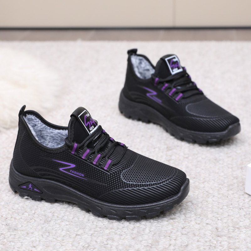 2024. aasta talve uued naiste puuvillased kingad, naiste tossud, fliisvoodriga, paksendatud pehme tallaga naiste puuvillased kingad