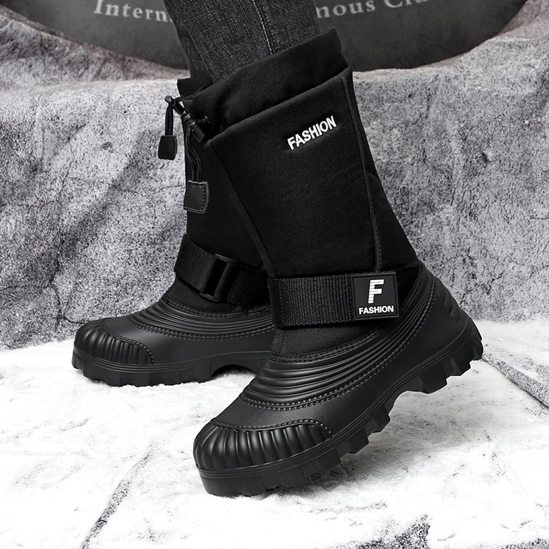 Tarpvalstybiniai rusiški žieminiai vilnos pamušalu sustorinti lauko šilti sniego batai vyriški batai „AliExpress“ užsienio prekyba viena karta